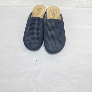 Fly Flot - Italian Clogs Mules Anti Shock Anatomic Slip On EU 39 US 8 Black